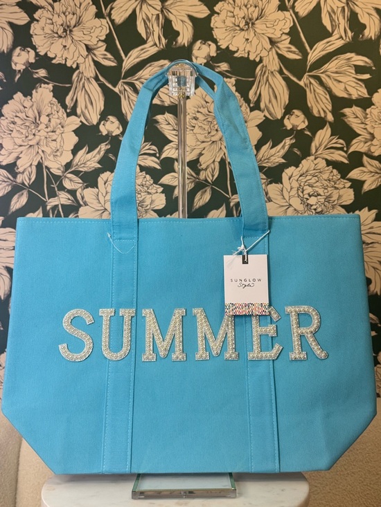 None Handbags - Summer Blue Tote Bag NWT